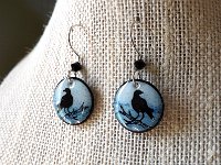 Two Crows Joy Pysanky Jewelry by So Jeo                  https://www.etsy.com/ca/listing/201774292